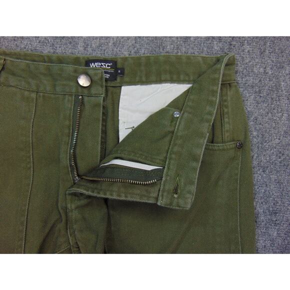 WES Cargo Pants Unisex 31x27 Green Pockets Sweden - Picture 10 of 13